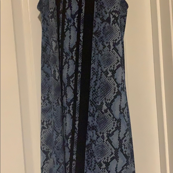 Michael Kors maxi dress blue chain link python - Picture 3 of 4